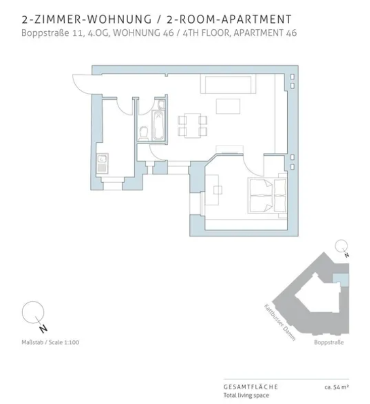 2-room apartment in Kreuzberg as an investment in Berlin — photo 2