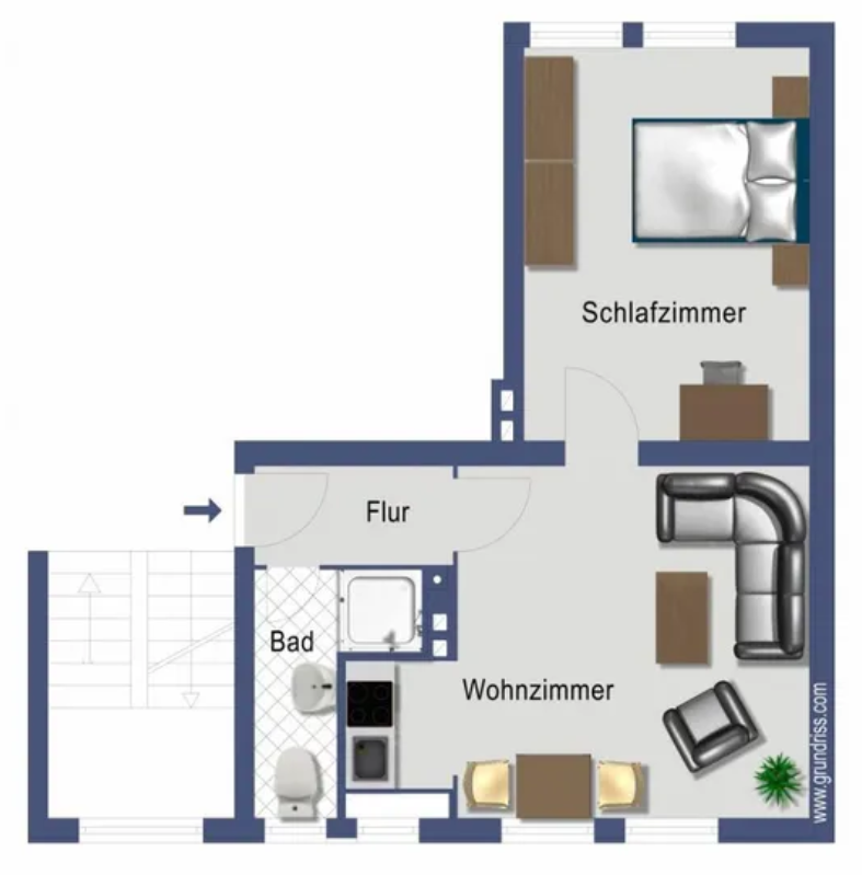 Investment: small apartment in a quiet location in Düsseldorf — photo 2