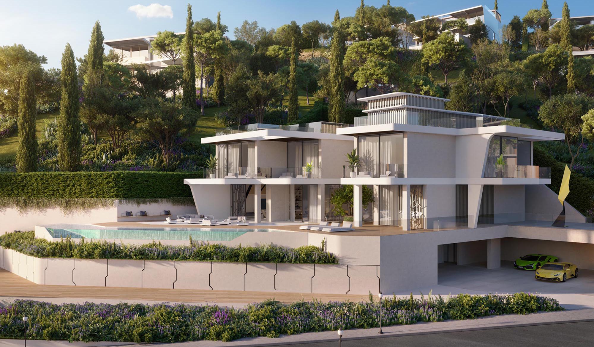Tierra Viva, Design inspired by Automobili Lamborghini in Benahavís