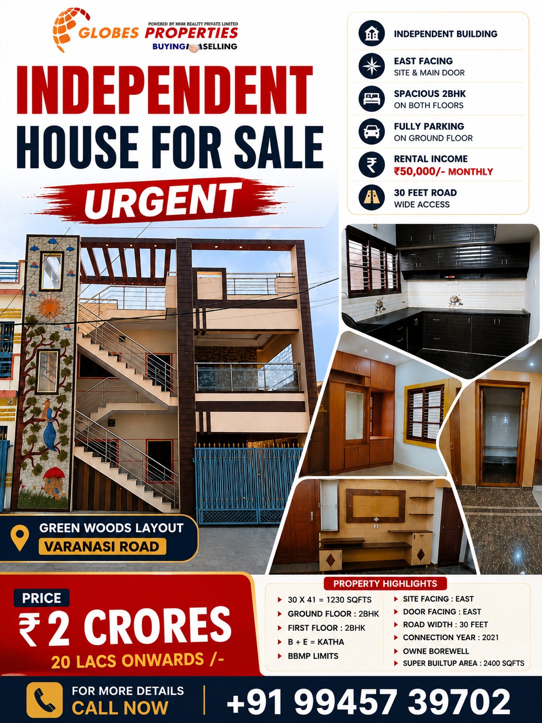 Independent House / Villa in Green Woods Layout , Varanasi Road - 560036 in Bengaluru